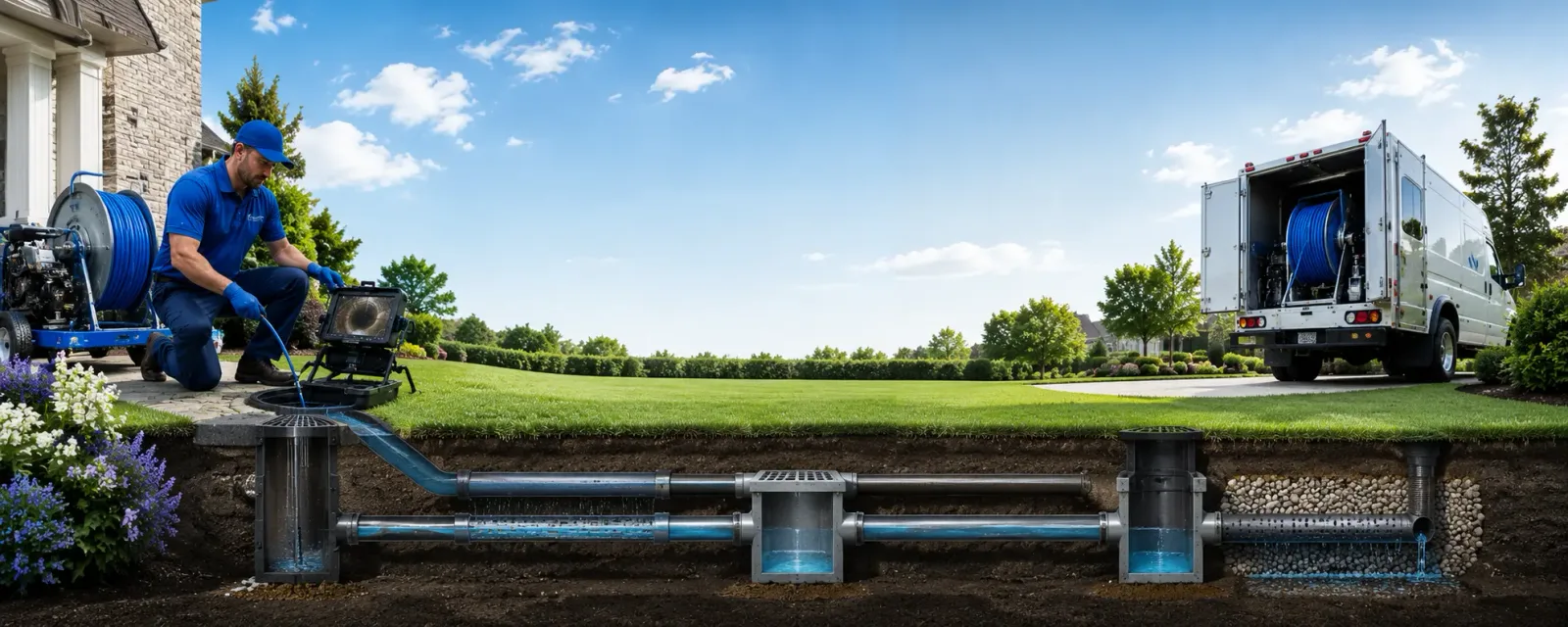 Outdoor drain cleaning information for Bowers, PA